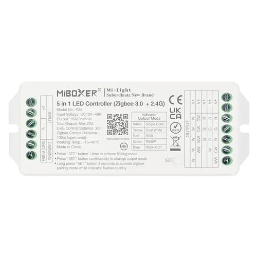 Miboxer PZ5 Controller (Zigbee 3.0+2.4G) bis max 20A DIM/CCT/RGB/RGBW/RGB+CCT