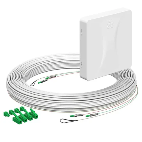 Kaiser 4252095 Teilnehmeranschluss Gf-TA E3S Connect®, 100m - Trenn- & Lastschalter mit vorkonfektioniertem Glasfaser-Teilnehmeranschluss, ideal für schnelle und effiziente Netzwerkinstallationen.