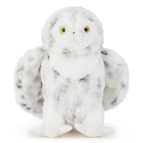 Zappi Co Schneewittchen die Schneeeule Plüschtier Arktische Eule (19cm) Arktischer Jäger-Kumpel - Weich, Kuschelig, 100% Recycelt - Weiser nördlicher Begleiter