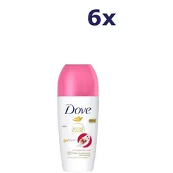 6x Dove Deodorant Roll-on - Go Fresh Granaatappel 50 ml