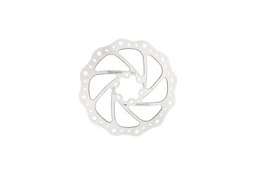 CONTEC Bremsscheibe 160mm CDR-ET, 6-Loch silber - Bremsscheibe für optimale Bremsleistung, 6-Loch-Montage, ideal für Mountainbikes und Rennräder, sorgt für mehr Sicherheit auf der Strecke.