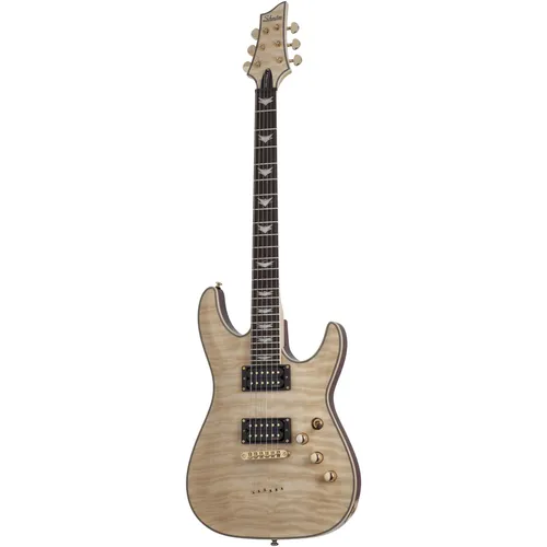 Schecter Omen Extreme 6 Gloss Natural - Die Omen Extreme 6 ist eine hochwertige E-Gitarre mit Mahagonikorpus und Wölkchenahorn-Decke. Perfekt für Spieler, die einen vielseitigen Sound und ein ansprechendes Design suchen.