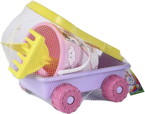 Simba Sandwagen "Unicorn" - Kreatives Spielzeug für kleine Entdecker - Der bunte Sandwagen mit Eimer, Schaufel und Rechen fördert die Feinmotorik und Konzentration. Ideal für Kinder ab 10 Monaten, um im Sand kreativ zu spielen.