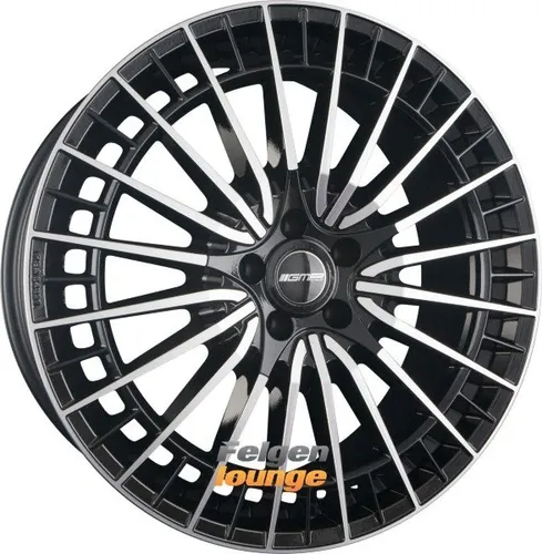 GMP Qstar black diamond 10x20" ET40 Alufelgen - Felgen aus hochwertigem Aluminium mit einem modernen Vielspeichen-Design, ideal für sportliche Fahrzeuge und eine perfekte Passform durch ET40 und LK5/112.