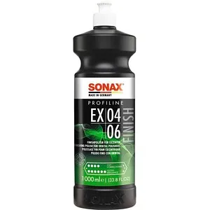 Sonax Autopolitur Profiline EX 04-06 - Hochglanzpolitur für Exzentermaschinen, ideal zum Polieren frischer Lacke und für perfekte hologrammfreie Ergebnisse. Entfernt Kratzer und Anschliffe bis P2000, silikonfrei und staubarm.
