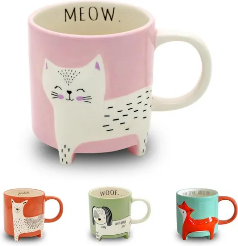 Winkee Kochlöffelhalter Winkee Cute Animal Katze Kaffeebecher 16594 4260348478749
