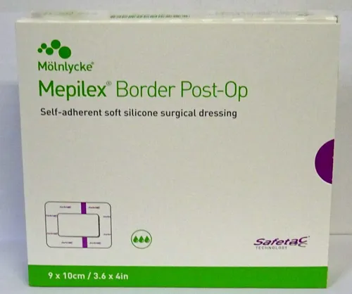 MEPILEX Border Post-OP Verband haftend 9x10 cm 10St MHD 11/25 PZN 11639136