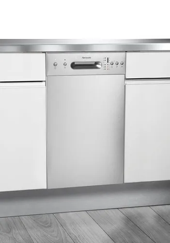 Hanseatic Unterbaugeschirrspüler HGU4582E97736BI, 9 Maßgedecke - Unterbau Geschirrspüler mit energieeffizienter Halbe Beladung und Edelstahl-Innenraum, ideal für kleine Küchen.