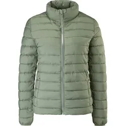 s.Oliver Leichte Steppjacke mit Stehkragen in Khaki Größe 38 - Funktionsjacken – Wärmende Slim Fit Steppjacke für Frühling und Herbst, mit praktischen Reißverschlusstaschen und modernem, sportlichem Design.
