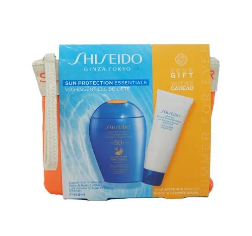 Shiseido Ginza Tokyo Sun Body Lotion SPF50 + After Sun Set - Hochwertige Sonnenpflege mit Lichtschutzfaktor 50 und After Sun, ideal für perfekten Schutz und Pflege nach dem Sonnenbad.