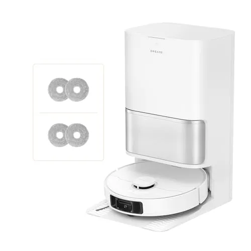 Dreame L10s Ultra Gen3 Staubsauger Roboter mit Wischfunktion - Leistungsstarker Staubsauger Roboter mit 25.000 Pa Saugleistung und selbstreinigender Station. Ideal für Haustierbesitzer, reinigt gründlich Hartböden und Teppiche mit App- und Sprachsteuerung.