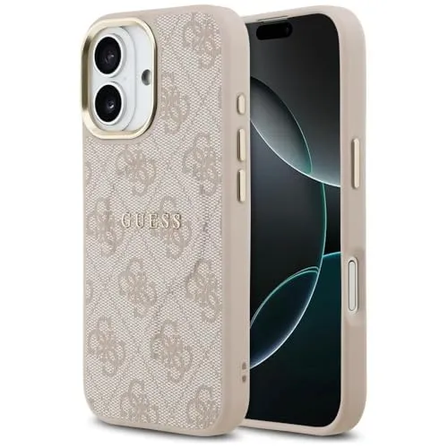 Guess Hardcase 4G Classic MagSafe für iPhone 17 - Pink - Smartphone Hülle mit MagSafe-Kompatibilität, bietet optimalen Schutz und stilvolles Design für dein iPhone 17.