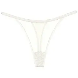 Triumph Signature Sheer String 40 in Ecru White - Eleganter Slip aus 53% Polyamid und 47% Elastan, bietet perfekten Sitz und hohe Flexibilität für jeden Tag.