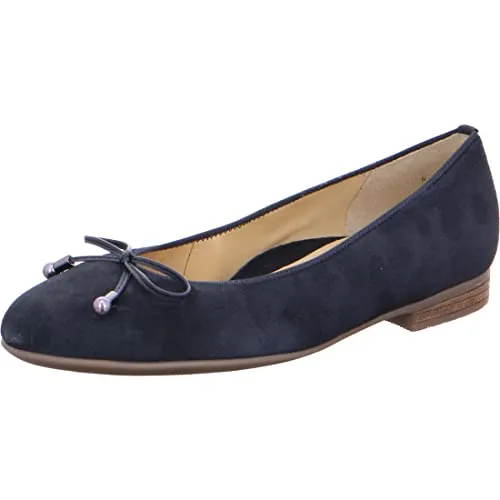 ARA Damen SARDINIA Ballerina in Blau, Größe 38 - Hausschuhe mit ara HighSoft Technologie für höchsten Tragekomfort und eine hochflexible Laufsohle.