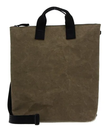 Jost Rucksack Trosa grün - Stylischer Rucksack aus 100% Papierfaser im Used-Look, ideal für den Alltag. Mit einer praktischen Größe von 37x11x40 cm und einem Gewicht von nur 575 g.