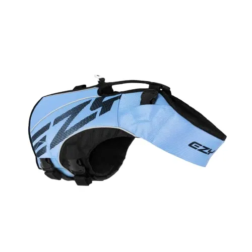 EzyDog Schwimmweste Hund – Premium Schwimmhilfe für kleine, mittlere & große Hunde – DFD X2 Boost Rettungsweste für Pool, Strand & Boot (XS, Blau)