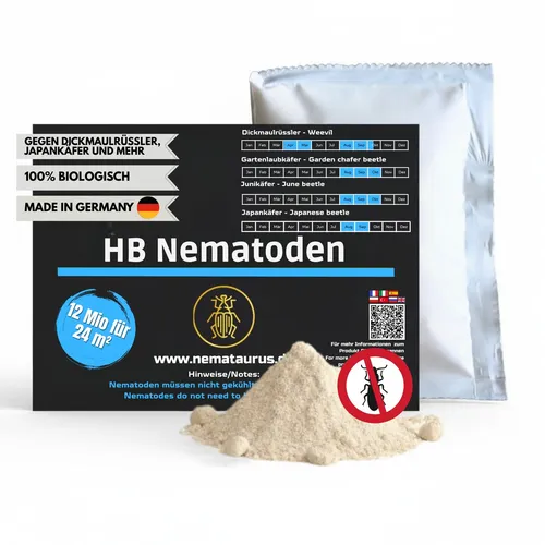 HB Nematoden 12 Mio für 24m² | Effektive Bekämpfung von Japankäfer, Junikäfer