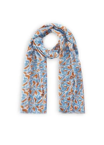 CODELLO Damen Softer Schal aus feinem Bambus - Schals für Damen, ultrasoft mit seidigem Glanz und zartem Blumenmuster – ideal für einen eleganten Look.