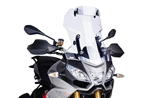 Puig 5852W Clear 250mm X 100mm Multi-Adjustable Visor with Template, Transparent