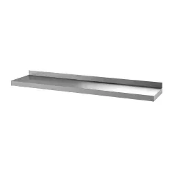 Gastro-Inox Edelstahl Wandregal 303.202 - 800 x 400 mm - Edelstahlmöbel, robustes Wandregal aus geschweißtem Edelstahl AISI 430, ideal für die platzsparende Lagerung in der Gastronomie.