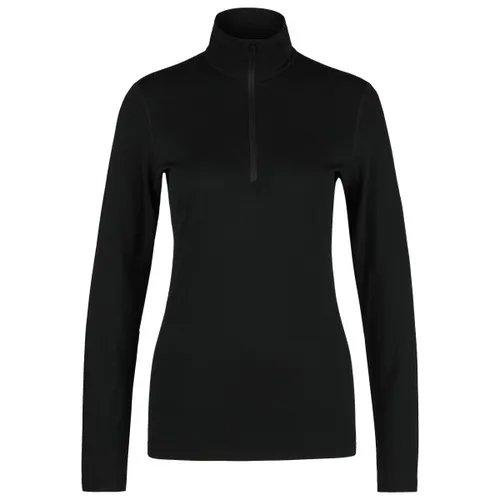 Icebreaker Women Merino 200 Oasis LS Half Zip Black (S) - Funktionsunterwäsche aus 100% Merinowolle, atmungsaktiv und geruchsabweisend, ideal für ganzjähriges Layering mit optimaler Bewegungsfreiheit.