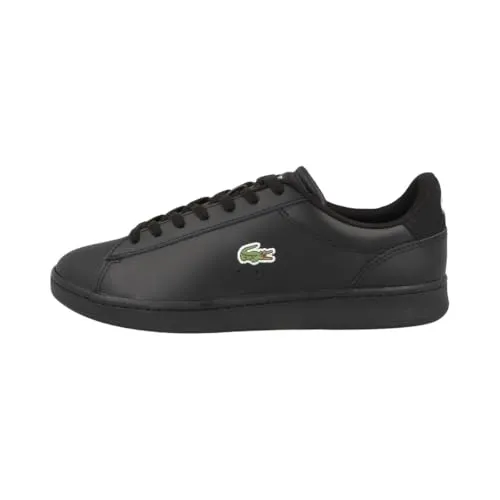 LACOSTE CARNABY Herren Sneaker in Schwarz, Gr. 44 - Stylische Herren Sneaker aus strapazierfähigem Leder, ideal für den Alltag. Die runde Spitze und individuell anpassbare Schnürung sorgen für perfekten Komfort. Gummisohle mit leichtem Profil reduziert Rutschgefahr.