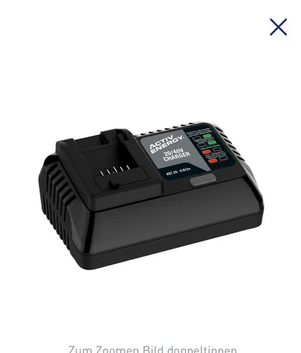 Activ Energy Universal Akku-Ladegerät für FERREX Akku-Werkzeuge - Ladegerät für 20 V und 40 V FERREX Geräte, ideal für Heimwerker und Gartenliebhaber, kompakte Größe von 17 x 12 x 6 cm.