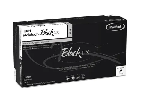 MaiMed Einmalhandschuhe Black Latex Größe XL