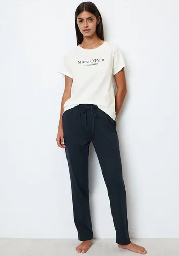 Marc O´Polo Women's Mix&Match Long Pants Pajama Bottom, Navy, Small - Schlafanzughosen für Damen, mit klassischem Look und angenehmem Tragegefühl für erholsame Nächte.