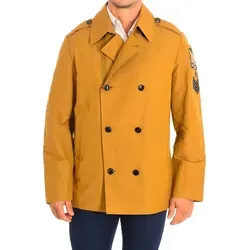 La Martina Herrenjacke mit Reverskragen TMOE30-TW397 - Braun - S - Elegante Herrenjacke mit Reverskragen, ideal für verschiedene Anlässe. Hochwertige Baumwolle und Polyester sorgen für Komfort und Stil. Perfekt für Büro und Freizeit, bleibt sie stets schick und pflegeleicht.