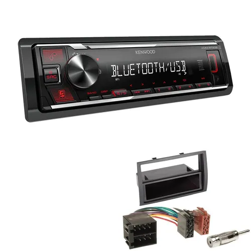 Kenwood 1-DIN Autoradio Bluetooth USB AUX für Fiat Ducato 2006-2011 schwarz - 1-DIN Autoradio mit Bluetooth, USB und AUX für Fiat Ducato (2006-2011). Ideal für Musik-Streaming und Freisprechanrufe. Kompakt, benutzerfreundlich und perfekt für dein Fahrzeug.
