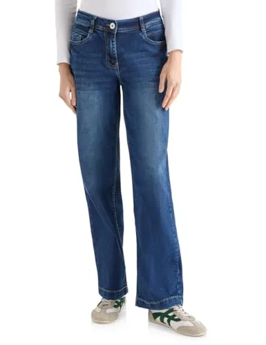 CECIL Loose-fit-Jeans für Damen, High Waist, Gr. 29, mid blue wash - Modische Loose-fit-Jeans von CECIL mit High Waist für einen trendigen Look. Der Stretchanteil sorgt für optimalen Komfort. Ideal für lässige Outfits und vielseitig kombinierbar.