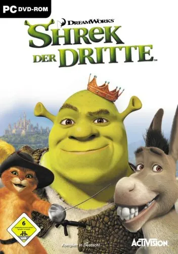 Shrek der Dritte - [PC] - PC Spiel, unterhaltsame Simulation für die ganze Familie, geeignet für Kinder ab 6 Jahren