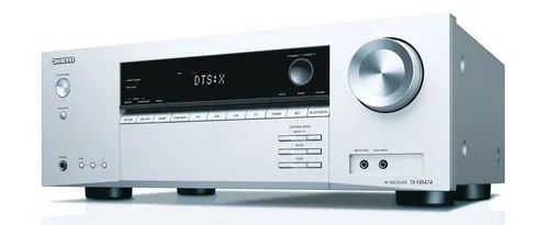 Onkyo TX-NR474 4K HDMI AV Receiver - 5.1 A/V-Receiver mit Dolby Atmos und DTS:X, ideal für ein beeindruckendes Heimkino-Erlebnis. Integriertes Bluetooth und Internet-Radio für grenzenlosen Musikgenuss.