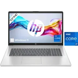 HP 17-cn4277ng Notebook - Leistungsstarker i7 mit 1000 GB SSD - Laptops mit 17,3 Zoll Full HD Display, 16 GB RAM und blitzschneller 1000 GB SSD für schnelles Arbeiten und Gaming. Ideal für Multitasking und Unterhaltung.