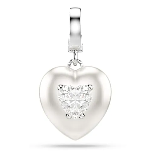 Swarovski Idyllia Charm Herz mit Perlfarbener Beschichtung - Verleihen Sie Ihrem Look eine persönliche Note mit diesem eleganten Charm. Ideal für romantische Seelen, passt er perfekt zu verschiedenen Schmuckstücken und überzeugt durch innovative Verschlussmechanik.
