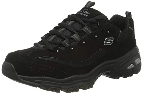 SKECHERS D ́Lites - Biggest Fan Damen Sneaker, Gr. 40, grau - Sportliche Damen Sneaker im trendigen Chunky-Style mit Skechers Air-Cooled Memory Foam für optimalen Tragekomfort. Ideal für Freizeit und Alltag.