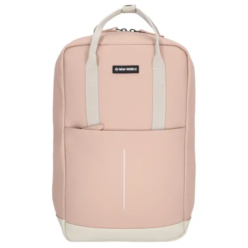New Rebels Rucksack Julan Cape Coral rosa - Stylischer und wasserabweisender Rucksack mit großem Hauptfach, gepolstertem Laptop-Fach und leicht zu reinigendem Material – ideal für den Alltag und Reisen.