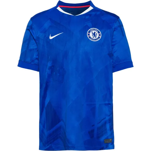 Nike FC Chelsea 2025/2026 Stadium Heimtrikot - Blau - Erlebe die Tradition des FC Chelsea mit dem Heimtrikot 2025/26 in klassischem Chelsea-Blau. Ideal für Fans, die den Londoner Spirit tragen möchten, mit einem einzigartigen Design inspiriert von der Stadtarchitektur.