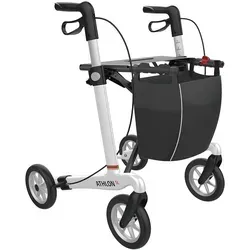 Rehasense Athlon SL Carbon Rollator, Gr.L, Yachtweiß - Premium Rollator mit nur 5,1 kg Gewicht, faltbar und einfach zu transportieren. Inklusive 8 Jahre Garantie, integrierter Stufenhilfe und ergonomischen Handgriffen für höchsten Komfort.