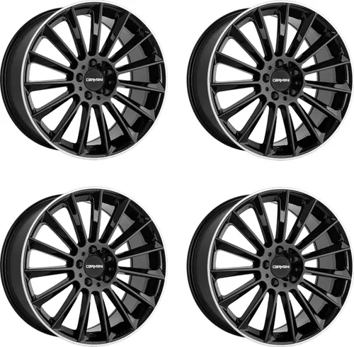 Carmani Felgen 17 Fritz 9.0x19 ET49 5x112 SWP für Audi - Hochwertige Aluminiumfelgen in 19 Zoll für Audi A3, A6, Q3 und TT. Einteilig gegossen, mit ansprechendem black lip polish Finish für ein sportliches Aussehen.