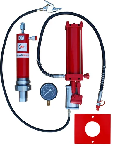 Werkstattpresse Satz 20T Hydraulikpumpe Druckluft Zylinder Manomtr Montageplatte