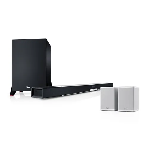CINEBAR LUX Surround Ambition "5.1-Set" - Soundbar mit 5.1 Surround Sound für ein beeindruckendes Klangerlebnis, ideal für Filmabende und Musikliebhaber.