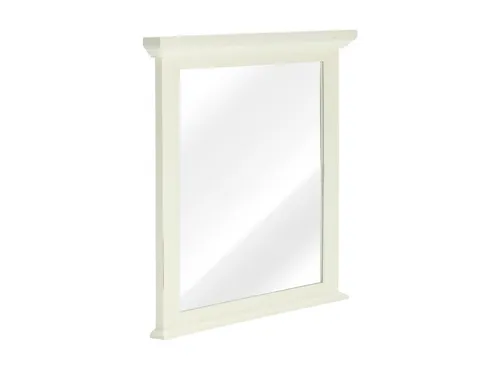 massivum Wandspiegel Catana weiß – Flurspiegel im Landhausstil - Rustikaler Flurspiegel im Landhausstil mit absichtlichen Abschürfungen. Breite 75 cm, Höhe 70 cm, aus lackierter Pinie und MDF. Lieferung aufgebaut, perfekt für jeden Flur.