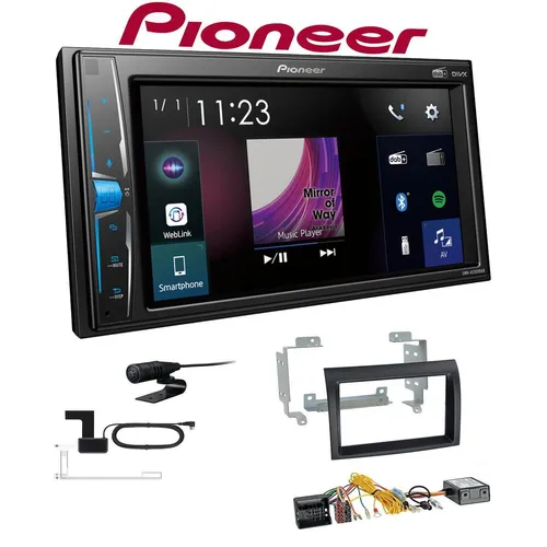 Pioneer Multimedia Autoradio 250 für Citroen Jumper - 2-DIN Autoradio mit Touchscreen, Bluetooth und DAB+ für Citroen Jumper ab 2006, inklusive Kfzspezifischem Einbauset und Dual Camera Eingang.
