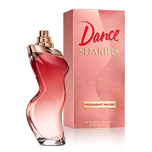 Shakira Perfumes – Dance Midnight Muse – Eau de Toilette für Damen – Langanhaltend – Femininer, romantischer und charmanter Duft – Blumige, fruchtige und Vanillenoten – Ideal für tagsüber – 80 ml