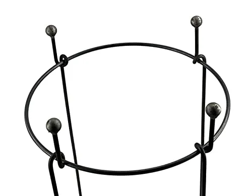 Hirsch Terracotta Staudenhalter OttO Kugel Höhe 90 cm Ø 40 cm flexibel, stabil, erweiterbar, Form Rund, Metall Vollmaterial