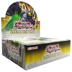 Yu-Gi-Oh! TCG Doom of Dimensions Booster Display (24) *Deutsche Version* - Sammelkarten-Set mit 24 Booster Packs, ideal für Duellanten, die ihre Decks mit 25 begehrten Starlight Rares und neuen, mächtigen Karten verstärken wollen.