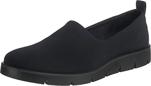 ECCO Damen Bella Sneaker, Black/Black - Damen-Sneaker mit superflexiblem, atmungsaktivem Textilobermaterial und herausnehmbarer, lederbezogener Einlegesohle für ein angenehmes Schuhklima.