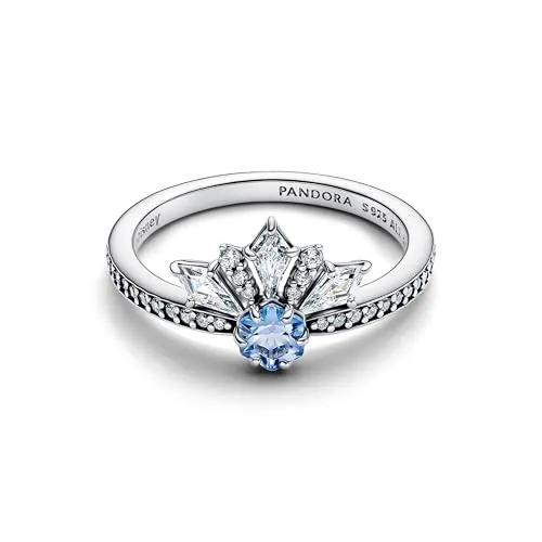 PANDORA Disney ELSA Diadem-Ring aus Sterling Silber - Bezaubernder Diadem-Ring aus Sterling Silber mit Zirkonia. Ideal für Fans von Disneys Die Eiskönigin. Handgefertigte Qualität für besondere Anlässe. Bitte beachten: Box separat erhältlich.